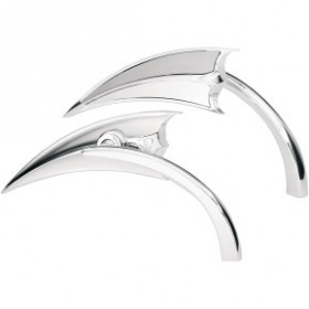 ARLEN NESS MIRROR - MICRO - SCOOP - SIDE VIEW - TRIANGLE - CHROME - LEFT # 13-060