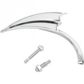 ARLEN NESS MIRROR - MICRO - SCOOP - SIDE VIEW - TRIANGLE - CHROME - RIGHT # 13-061