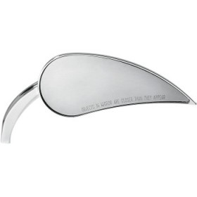 ARLEN NESS MIRROR - RAD III - SIDE VIEW - TEARDROP - CHROME - RIGHT # 13-091