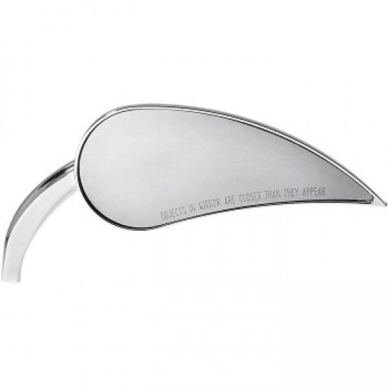 ARLEN NESS MIRROR - RAD III - SIDE VIEW - TEARDROP - CHROME - RIGHT # 13-091