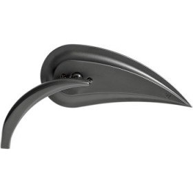 ARLEN NESS MIRROR - RAD III - SIDE VIEW - TEARDROP - BLACK - LEFT # 13-092