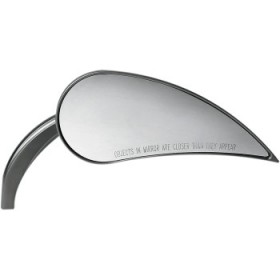 ARLEN NESS MIRROR - RAD III - SIDE VIEW - TEARDROP - BLACK - RIGHT # 13-093