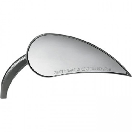ARLEN NESS MIRROR - RAD III - SIDE VIEW - TEARDROP - BLACK - RIGHT # 13-093