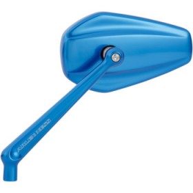 ARLEN NESS MIRROR - MINI/STOCKER - SIDE VIEW - HEXAGON - BLUE - LEFT # 13-150