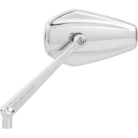 ARLEN NESS MIRROR - MINI/STOCKER - SIDE VIEW - HEXAGON - CHROME - LEFT # 13-157