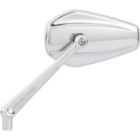 ARLEN NESS MIRROR - MINI/STOCKER - SIDE VIEW - HEXAGON - CHROME - RIGHT # 13-159
