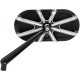 ARLEN NESS MIRROR - SIDE VIEW - CAGED SERIES/10 GAUGE - BLACK - LEFT # 13-160 ARLEN NESS MIRROR - SIDE VIEW - CAGED SERIES/10 GAUGE - BLACK - LEFT # 13-160