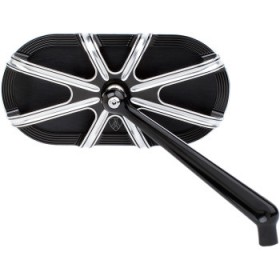 ARLEN NESS MIRROR - SIDE VIEW - CAGED SERIES/10 GAUGE - BLACK - RIGHT # 13-162