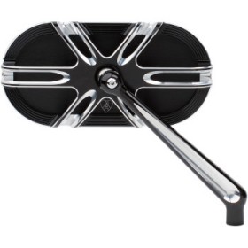 ARLEN NESS MIRROR - SIDE VIEW - CAGED SERIES/DEEP CUT - BLACK - RIGHT # 13-166