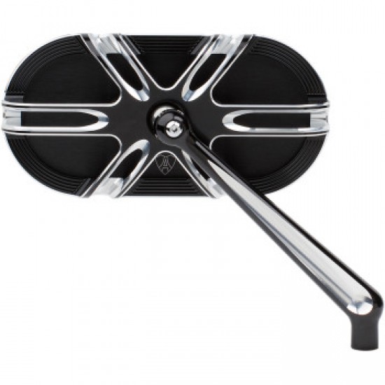 ARLEN NESS MIRROR - SIDE VIEW - CAGED SERIES/DEEP CUT - BLACK - RIGHT # 13-166 ARLEN NESS MIRROR - SIDE VIEW - CAGED SERIES/DEEP CUT - BLACK - RIGHT # 13-166