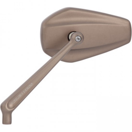 ARLEN NESS MIRROR - MINI STOCKER - SIDE VIEW - OVAL - TITANIUM - RIGHT # 13-169 ARLEN NESS MIRROR - MINI STOCKER - SIDE VIEW - OVAL - TITANIUM - RIGHT # 13-169