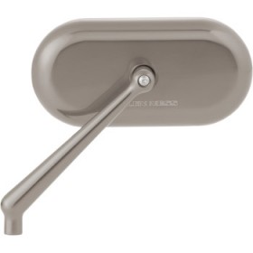 ARLEN NESS MIRROR - SIDE VIEW - OVAL - TITANIUM - LEFT # 13-186