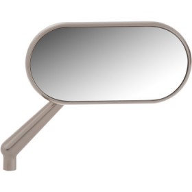 ARLEN NESS MIRROR - SIDE VIEW - OVAL - TITANIUM - RIGHT # 13-188