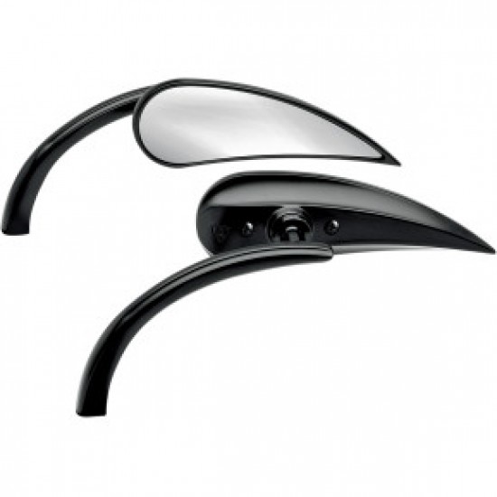 ARLEN NESS MIRROR - MICRO - RAD 2 - SIDE VIEW - TEARDROP - BLACK - RIGHT # 13-401 ARLEN NESS MIRROR - MICRO - RAD 2 - SIDE VIEW - TEARDROP - BLACK - RIGHT # 13-401