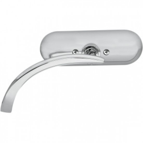 ARLEN NESS MIRROR - MICRO - MINI - SIDE VIEW - OVAL - CHROME - LEFT # 13-406 ARLEN NESS MIRROR - MICRO - MINI - SIDE VIEW - OVAL - CHROME - LEFT # 13-406