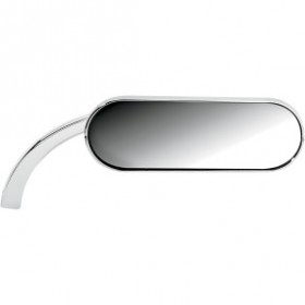 ARLEN NESS MIRROR - MICRO - MINI - SIDE VIEW - OVAL - CHROME - RIGHT # 13-407