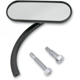 ARLEN NESS MIRROR - MICRO - MINI - SIDE VIEW - OVAL - BLACK - RIGHT # 13-413