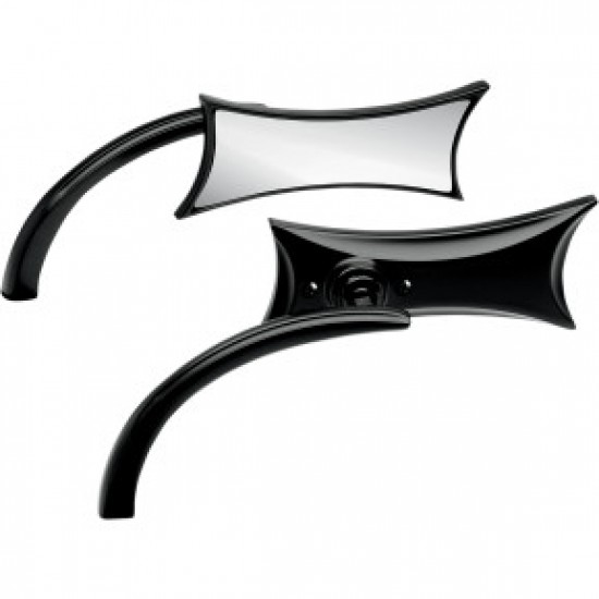ARLEN NESS MIRROR - MICRO - FOUR-POINT - SIDE VIEW - RECTANGLE - BLACK - LEFT # 13-418 ARLEN NESS MIRROR - MICRO - FOUR-POINT - SIDE VIEW - RECTANGLE - BLACK - LEFT # 13-418