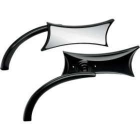 ARLEN NESS MIRROR - MICRO - FOUR-POINT - SIDE VIEW - RECTANGLE - BLACK - RIGHT # 13-419