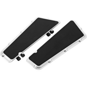 ARLEN NESS DRIVER FLOORBOARDS - CHROME - BEVELED # 15-409