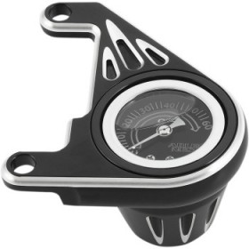 ARLEN NESS OIL PRESSURE GAUGE KIT DEEP CUT BLACK # 15-668