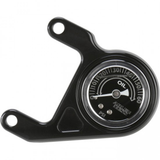 ARLEN NESS OIL PRESSURE GAUGE KIT RADIUS BLACK # 15-676