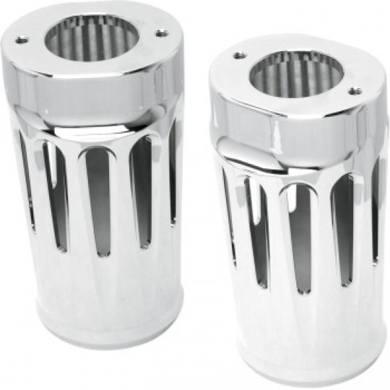 ARLEN NESS FORK BOOT COVERS - CHROME - DEEP CUT - FLHTD # 20-012 ARLEN NESS FORK BOOT COVERS - CHROME - DEEP CUT - FLHTD # 20-012