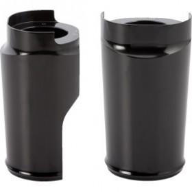 ARLEN NESS FAT TIRE FORK BOOT COVER - BLACK ANODIZED - SMOOTH # 20-040