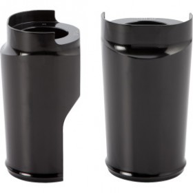 ARLEN NESS FAT TIRE FORK BOOT COVER - BLACK ANODIZED - SMOOTH # 20-042
