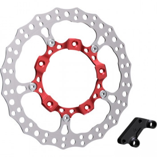 ARLEN NESS ROTOR 14" - FRONT LEFT - RED # 300-003 ARLEN NESS ROTOR 14" - FRONT LEFT - RED # 300-003