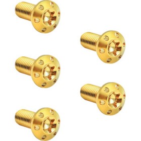 ARLEN NESS BOLT KIT - HOLESHOT/BRAKE ROTOR/FRONT - HUB MOUNT - GOLD - 5/16-18 X 7/8 - 5 PACK # 300-914