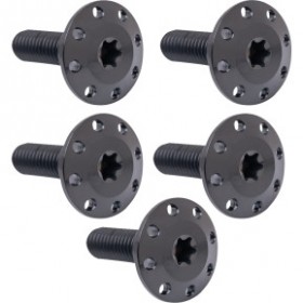 ARLEN NESS BOLT KIT - HOLESHOT/FRONT/FLOATING/BRAKE ROTOR - SPOKE MOUNT - BLACK - 5 PACK # 300-915