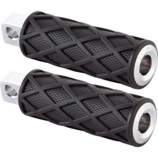 ARLEN NESS DIAMOND FOOTPEGS - MALE MOUNT - CHROME # 400-048