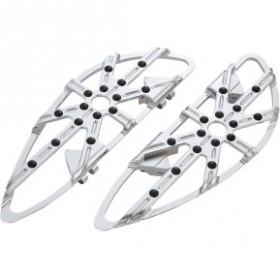 ARLEN NESS DRIVER FLOORBOARDS - 10 GAUGE - CHROME # 410-006