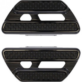 ARLEN NESS METHOD PASSENGER FLOORBOARDS - BLACK # 410-026