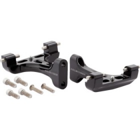 ARLEN NESS FORGED PASSENGER FLOORBOARD MOUNTS ALL BLACK # 410-032