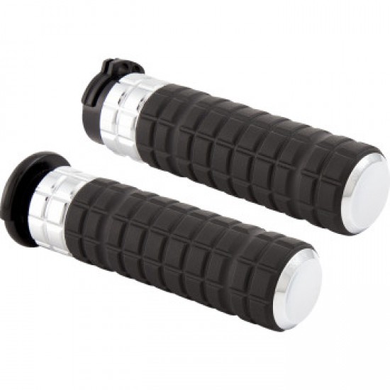 ARLEN NESS GRIPS - SPEEDLINER - CABLE - CHROME # 500-001 ARLEN NESS GRIPS - SPEEDLINER - CABLE - CHROME # 500-001