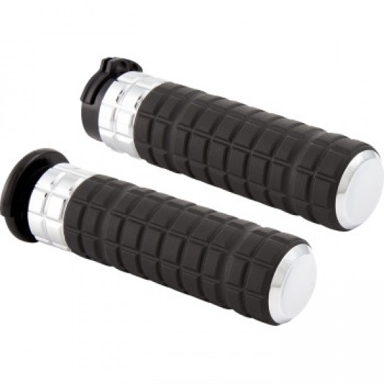 ARLEN NESS GRIPS - SPEEDLINER - TBW - CHROME # 500-003 ARLEN NESS GRIPS - SPEEDLINER - TBW - CHROME # 500-003