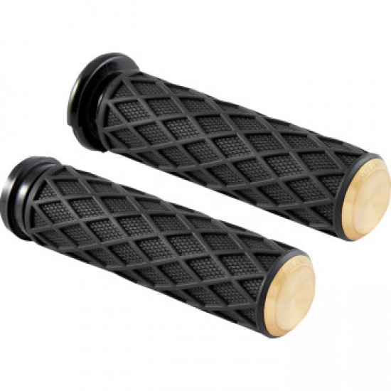 ARLEN NESS GRIPS - DIAMOND - TBW - BRASS # 500-009 ARLEN NESS GRIPS - DIAMOND - TBW - BRASS # 500-009