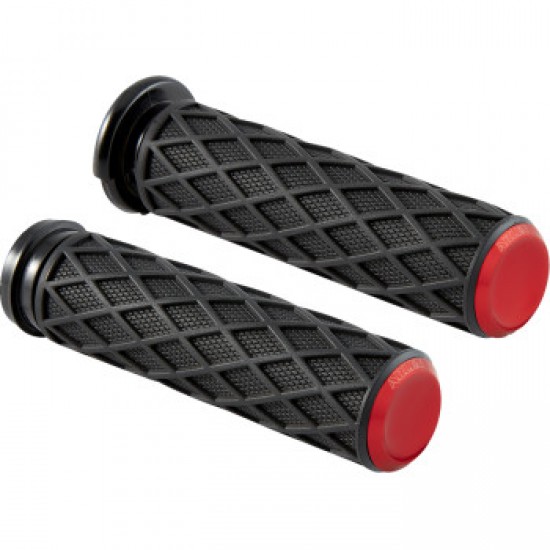 ARLEN NESS GRIPS - DIAMOND - TBW - RED # 500-017 ARLEN NESS GRIPS - DIAMOND - TBW - RED # 500-017