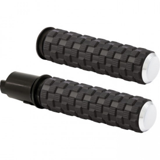 ARLEN NESS GRIPS - AIR TRAX - TBW - CHROME # 500-067 ARLEN NESS GRIPS - AIR TRAX - TBW - CHROME # 500-067