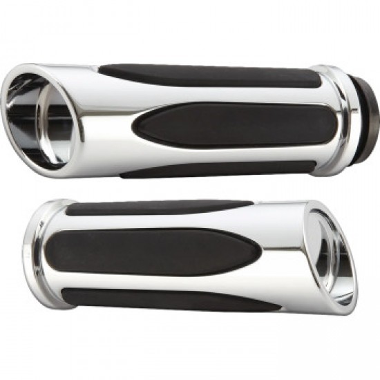 ARLEN NESS GRIPS COMFORT DEEP CUT TBW CHROME # 500-070 ARLEN NESS GRIPS COMFORT DEEP CUT TBW CHROME # 500-070