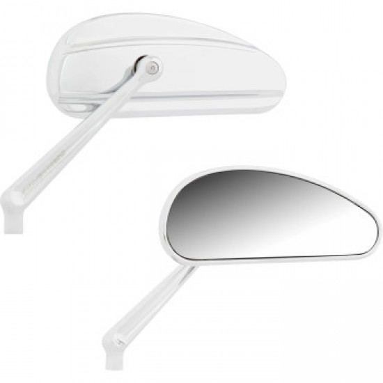ARLEN NESS MIRRORS DOWNDRAFT SIDE VIEW ELONGATED CHROME # 510-027 ARLEN NESS MIRRORS DOWNDRAFT SIDE VIEW ELONGATED CHROME # 510-027