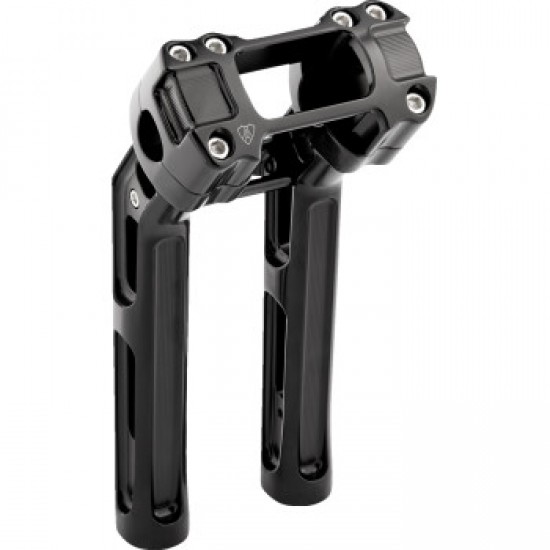 ARLEN NESS RISERS - METHOD - SOFTAIL GAUGE CUT-OUT - 10" - BLACK # 520-053 ARLEN NESS RISERS - METHOD - SOFTAIL GAUGE CUT-OUT - 10" - BLACK # 520-053