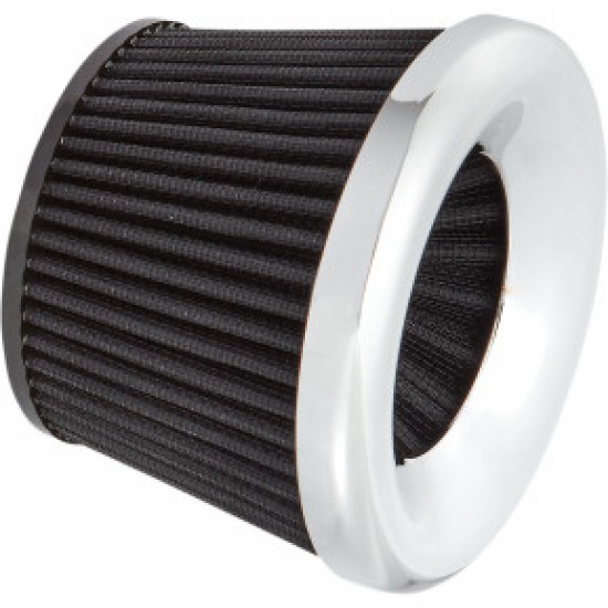 ARLEN NESS REPLACEMENT VELOCITY 65°/90° AIR FILTER - CHROME # 81-209