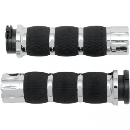 AVON GRIPS - RIVAL - AIR CUSHIONED - CHROME # AIR-90-RIV AVON GRIPS - RIVAL - AIR CUSHIONED - CHROME # AIR-90-RIV