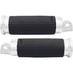 AVON GRIPS GEL FOOTPEGS - CHROME # FP-GEL-70-CH