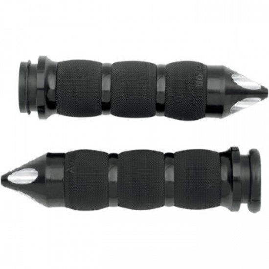 AVON GRIPS - SPIKE AIR - CUSHIONED - TBW - BLACK # AIR-90-AN-FL-SP AVON GRIPS - SPIKE AIR - CUSHIONED - TBW - BLACK # AIR-90-AN-FL-SP