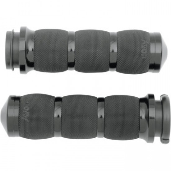 AVON 3-RING AIR CUSHIONED GRIPS - TBW - ANODIZED # AIR-90-ANO-FLY