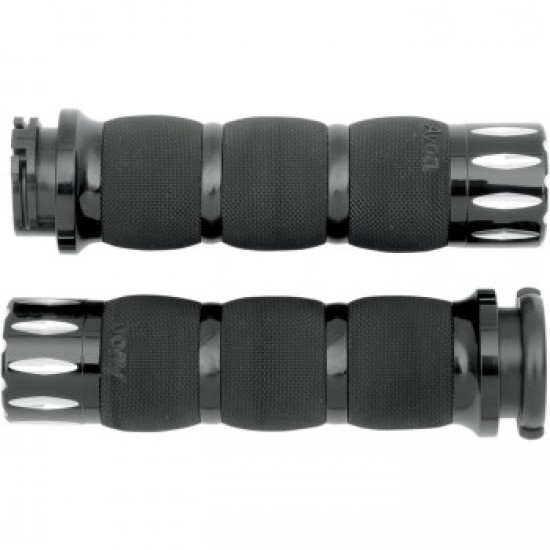 AVON GRIPS - RIVAL - AIR CUSHIONED - BLACK # AIR-90-ANO-RIV